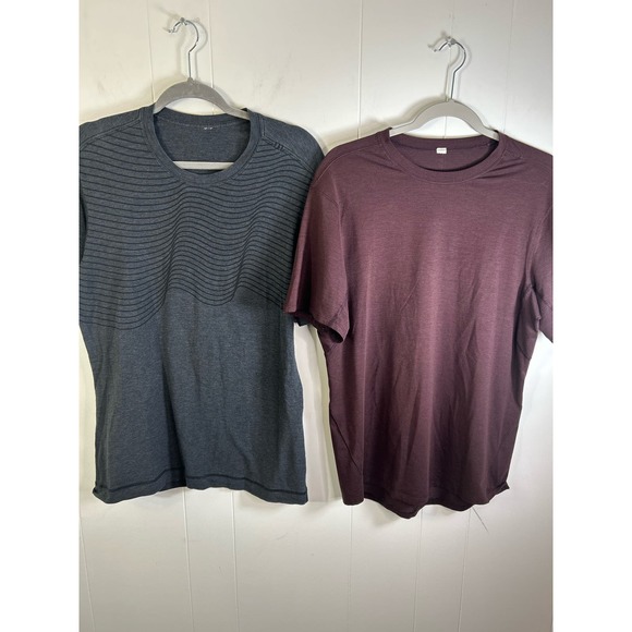 lululemon athletica Other - Lululemon 2 men’s classic fit T-shirts in size medium. Dark Gray and Burgandy